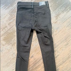 Madewell High rise - button up black jeans